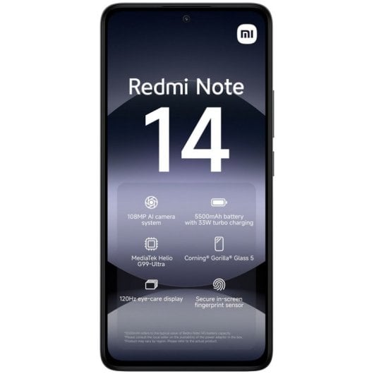 Xiaomi Redmi Note 14 4G 8/256GB Negro Medianoche Libre - Imagen 2