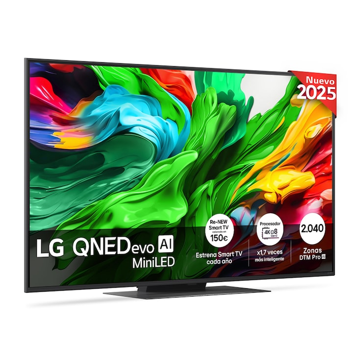TV QNED evo MiniLED AI 139cm (55") LG 55QNED86A6A, 4K Smart TV
