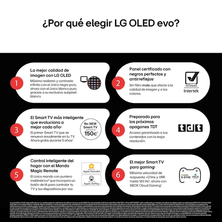TV OLED evo AI G5 164cm (65") LG OLED65G55LW, Smart TV 4K, soporte pared incluido - Imagen 3