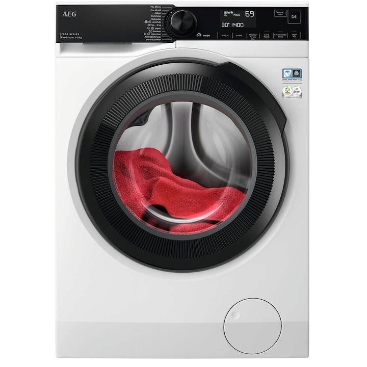 Lavadora AEG 11Kg / 1.400 rpm programa a vapor, inverter - LFR7404L4BP