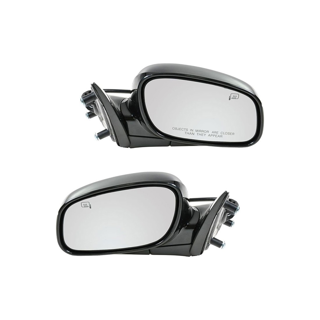 Espejo retrovisor manual para Honda Civic, negro texturizado
