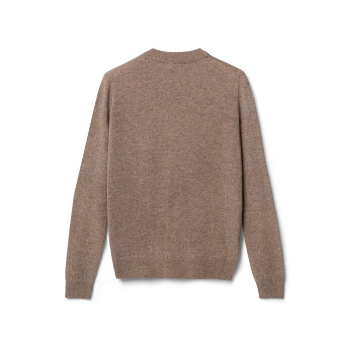 Suéter unisex de algodón grueso de gran tamaño color ladrillo - Imagen 2