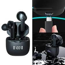 Auriculares inalámbricos Bluetooth con micrófono y estuche de carga - Imagen 5