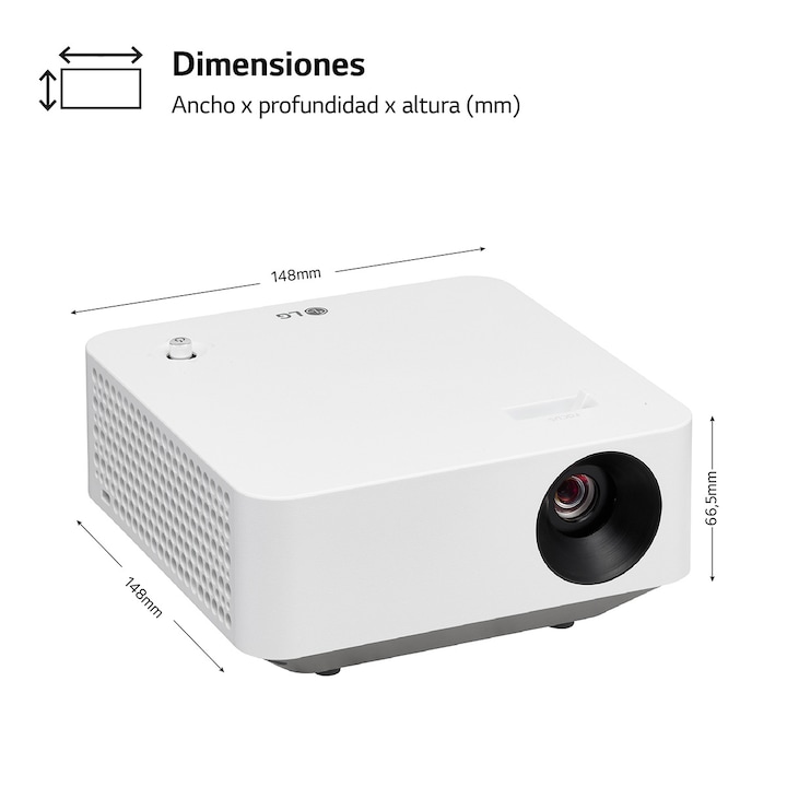 Proyector LG CineBeam PF510Q, 120", Full HD, 450 ANSI Lumen, Smart TV WebOS 5.0 - Imagen 2